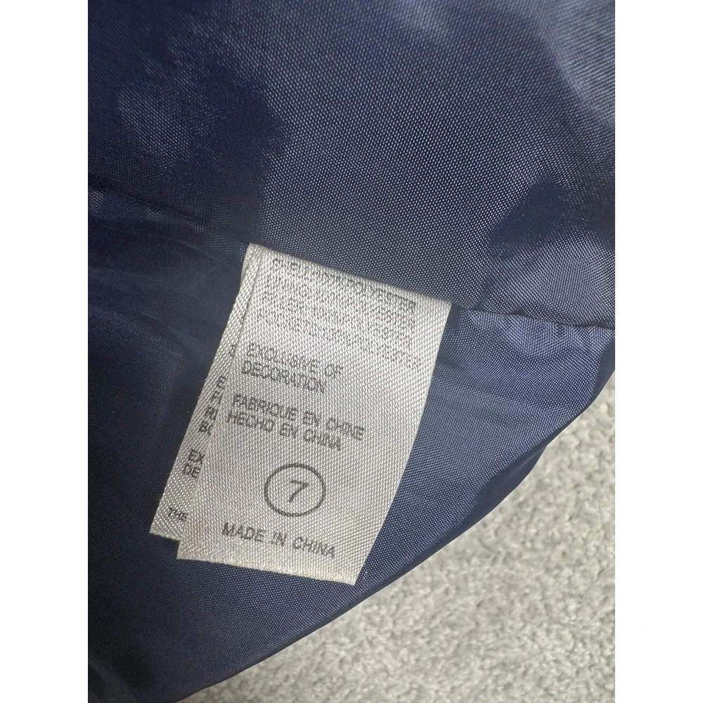 Nike‎ Puffer Hooded Jacket Navy And Yellow Kids Size 7